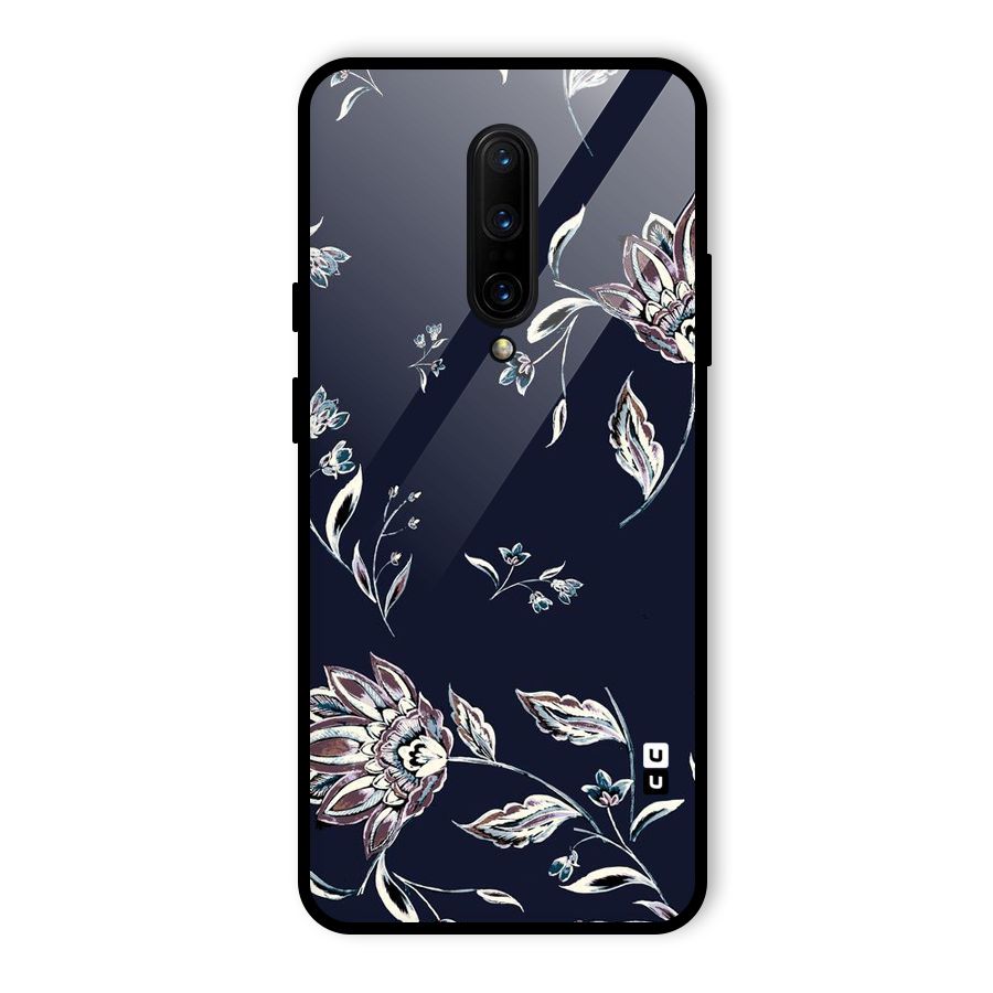 Dark Petals Glass Back Case for OnePlus 7 Pro