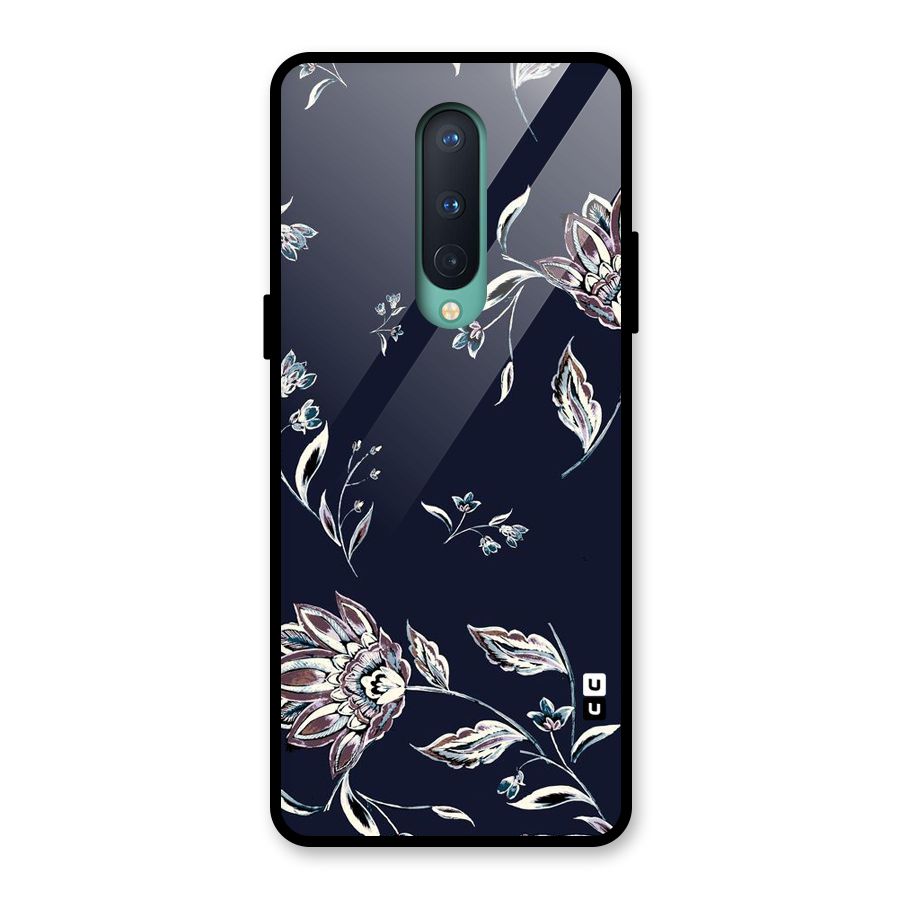 Dark Petals Glass Back Case for OnePlus 8