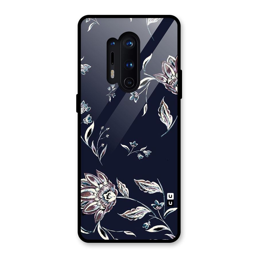Dark Petals Glass Back Case for OnePlus 8 Pro