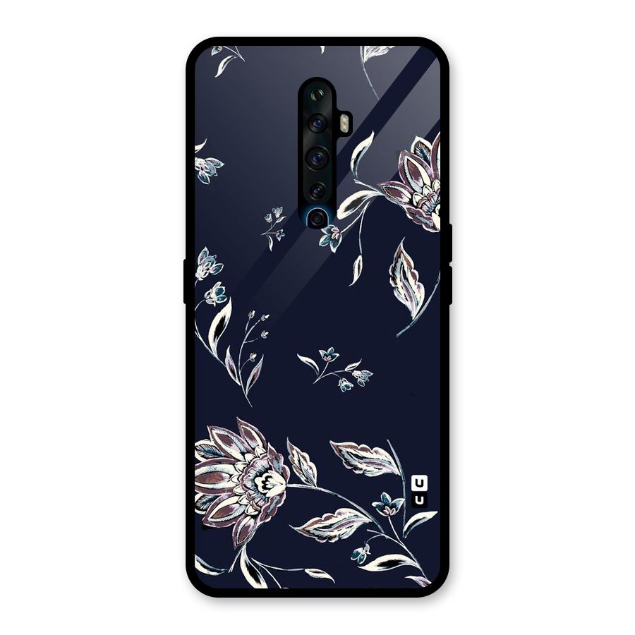 Dark Petals Glass Back Case for Oppo Reno2 F