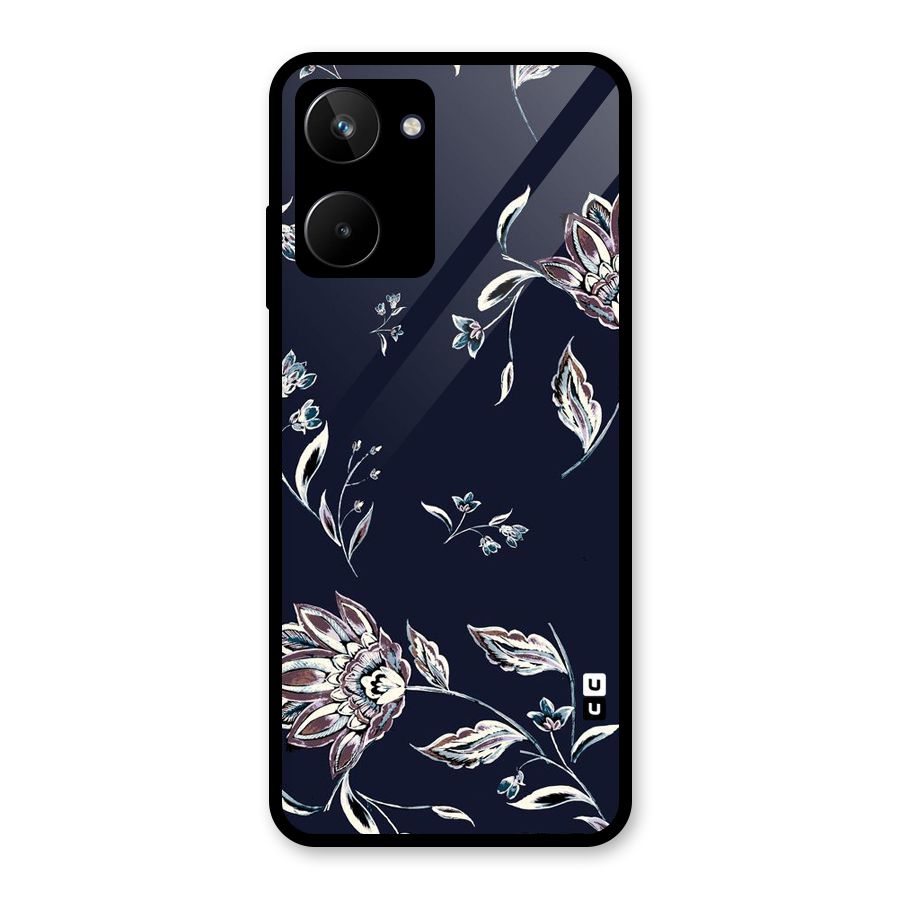 Dark Petals Glass Back Case for Realme 10