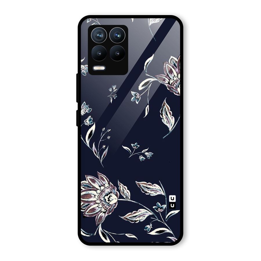Dark Petals Glass Back Case for Realme 8 Pro
