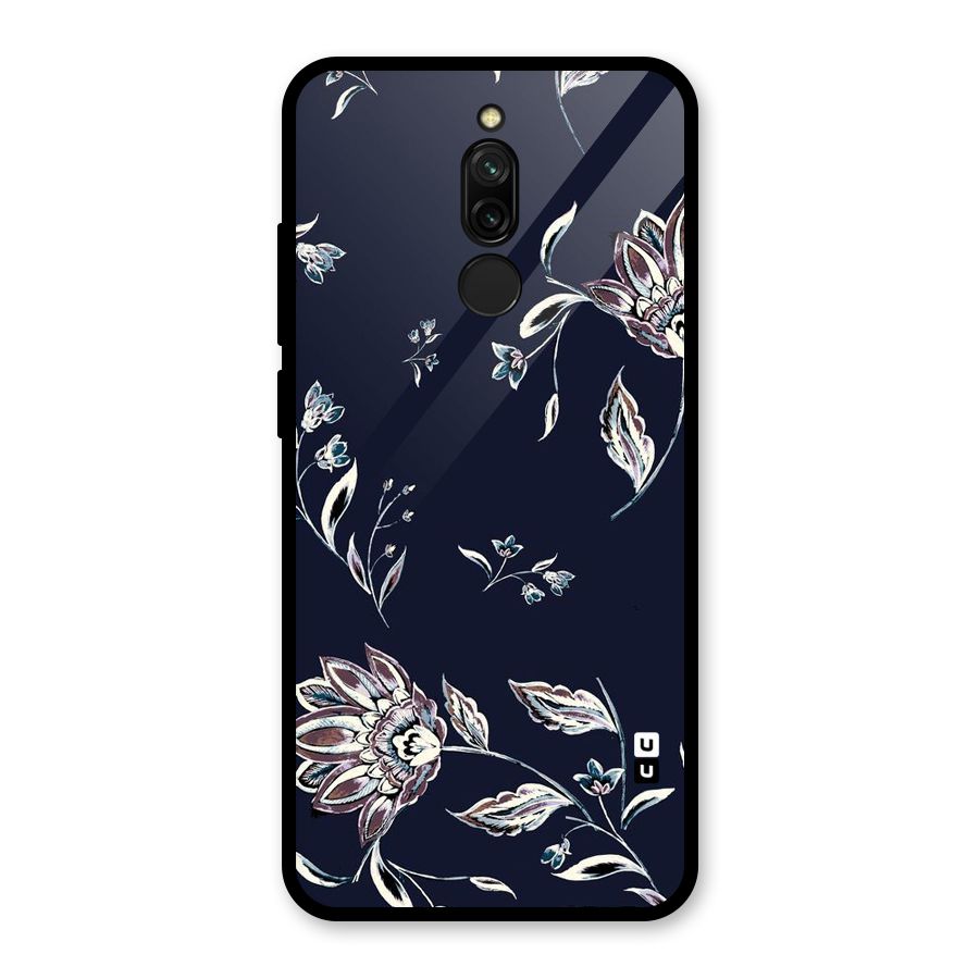 Dark Petals Glass Back Case for Redmi 8