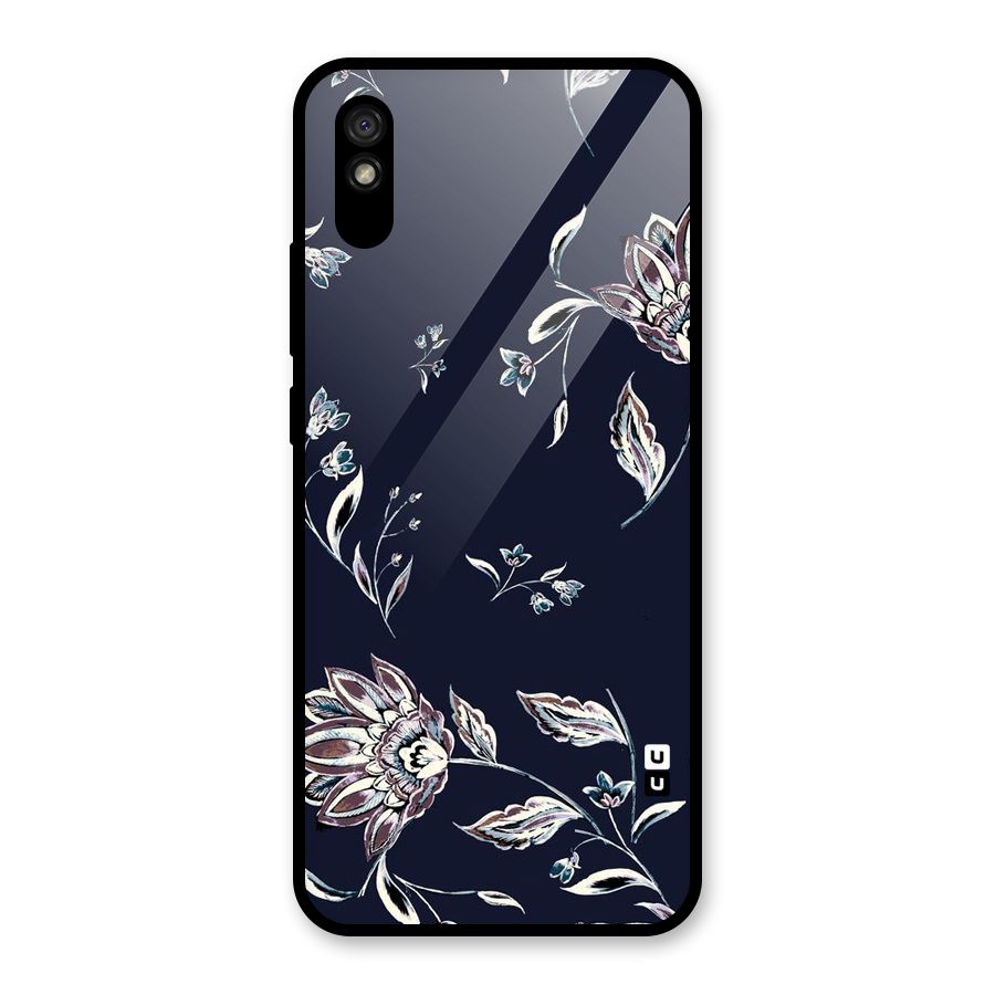 Dark Petals Glass Back Case for Redmi 9A