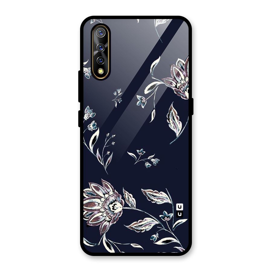Dark Petals Glass Back Case for Vivo S1