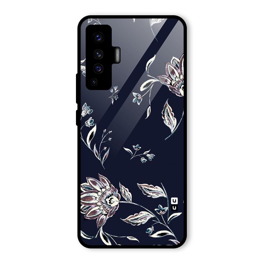 Dark Petals Glass Back Case for Vivo X50