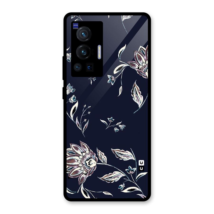 Dark Petals Glass Back Case for Vivo X70 Pro