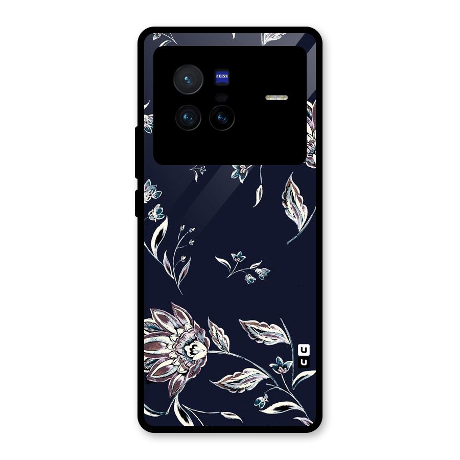 Dark Petals Glass Back Case for Vivo X80