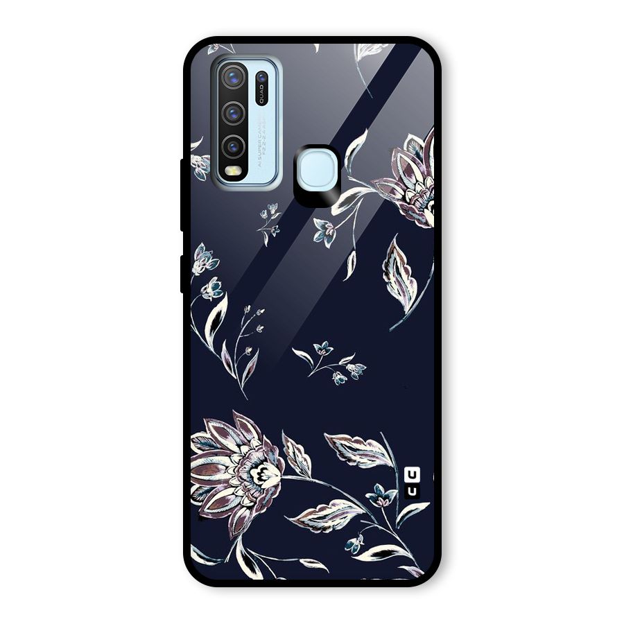 Dark Petals Glass Back Case for Vivo Y50