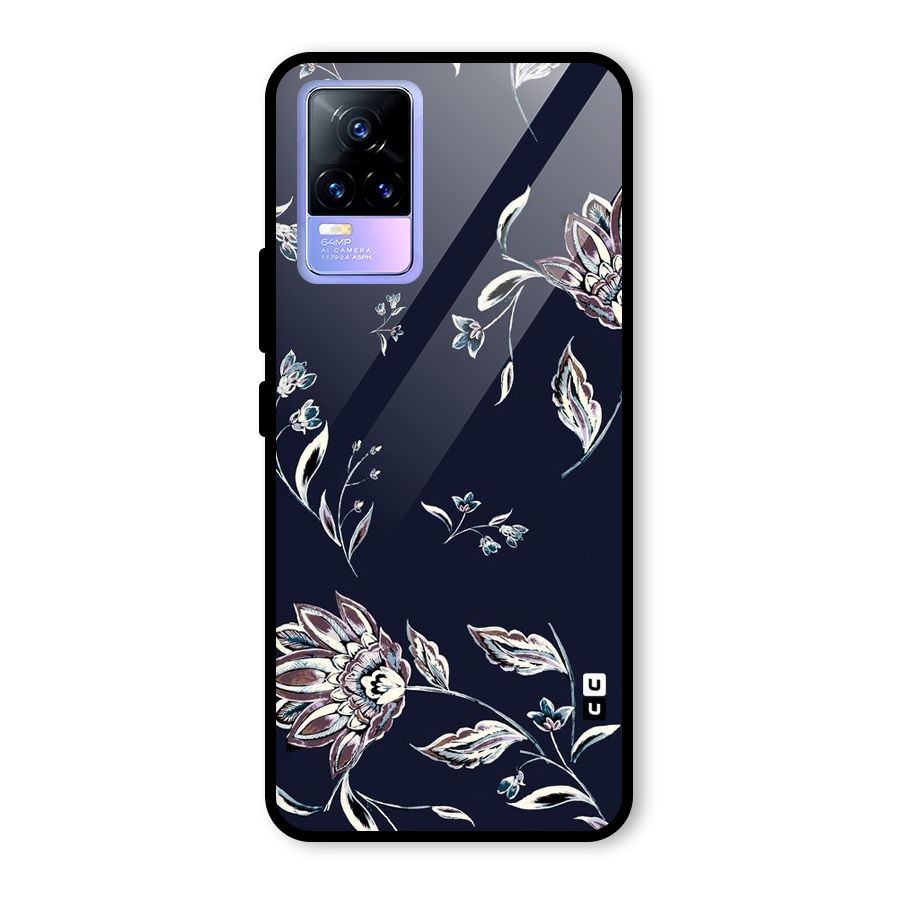 Dark Petals Glass Back Case for Vivo Y73