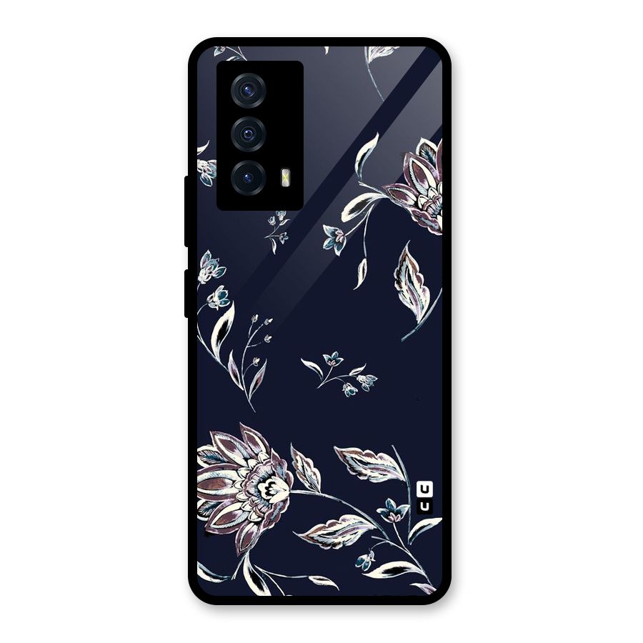 Dark Petals Glass Back Case for Vivo iQOO Z5