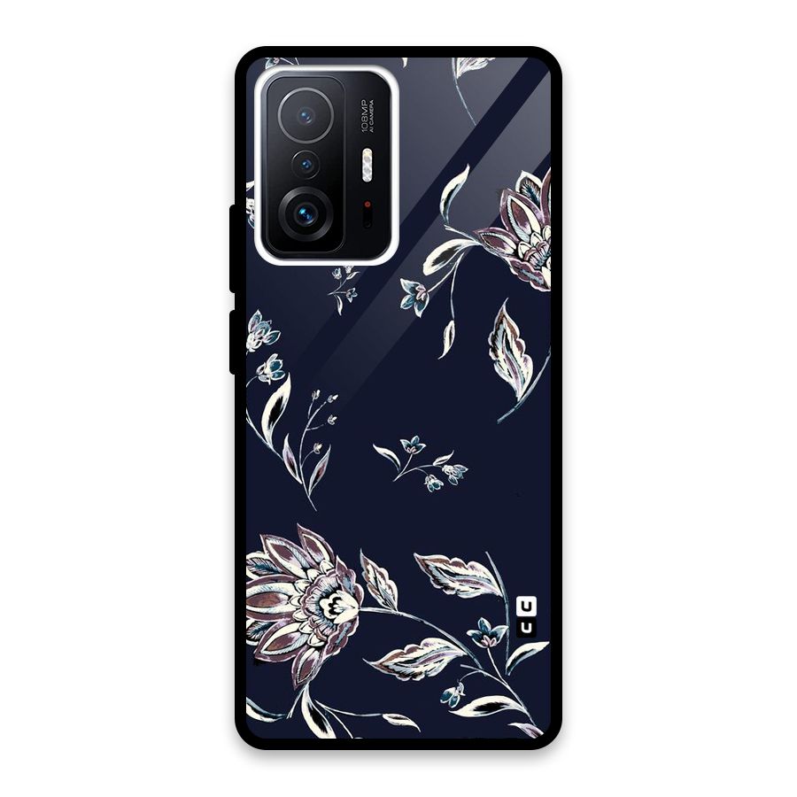 Dark Petals Glass Back Case for Xiaomi 11T Pro