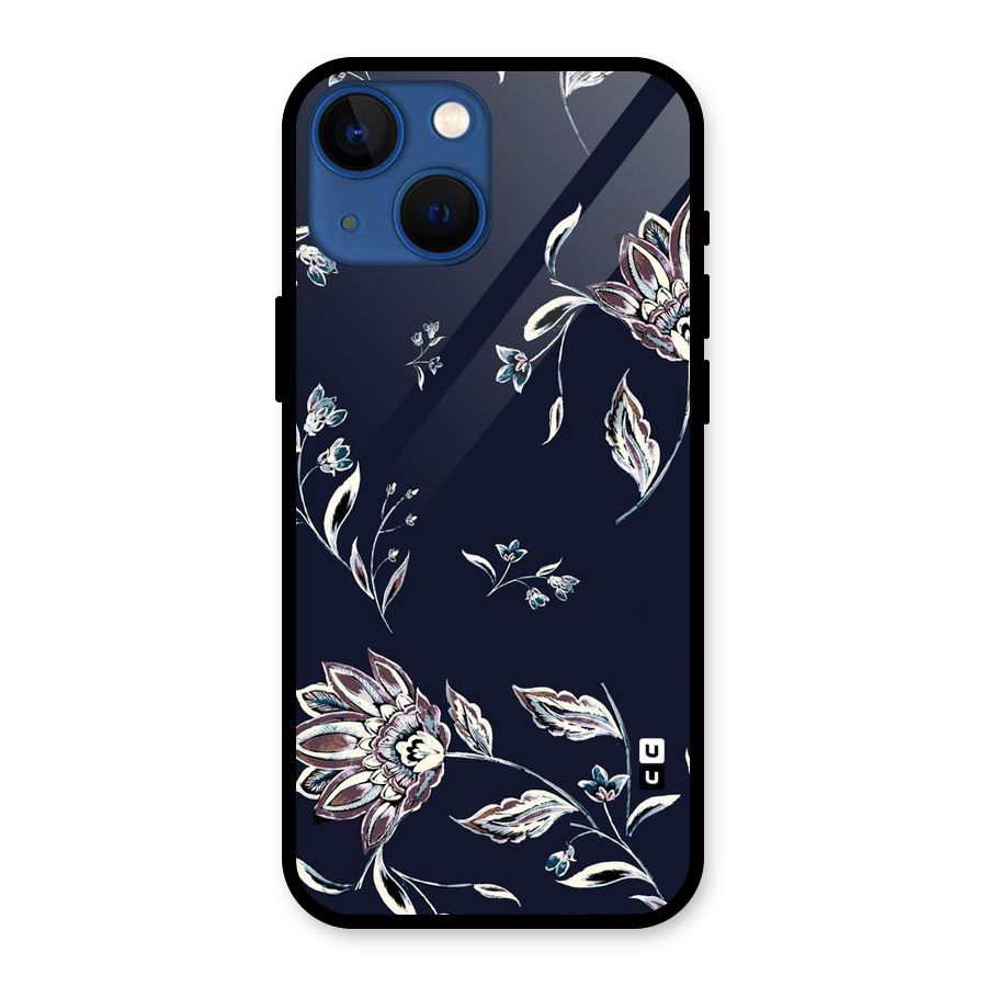 Dark Petals Glass Back Case for iPhone 13 Mini