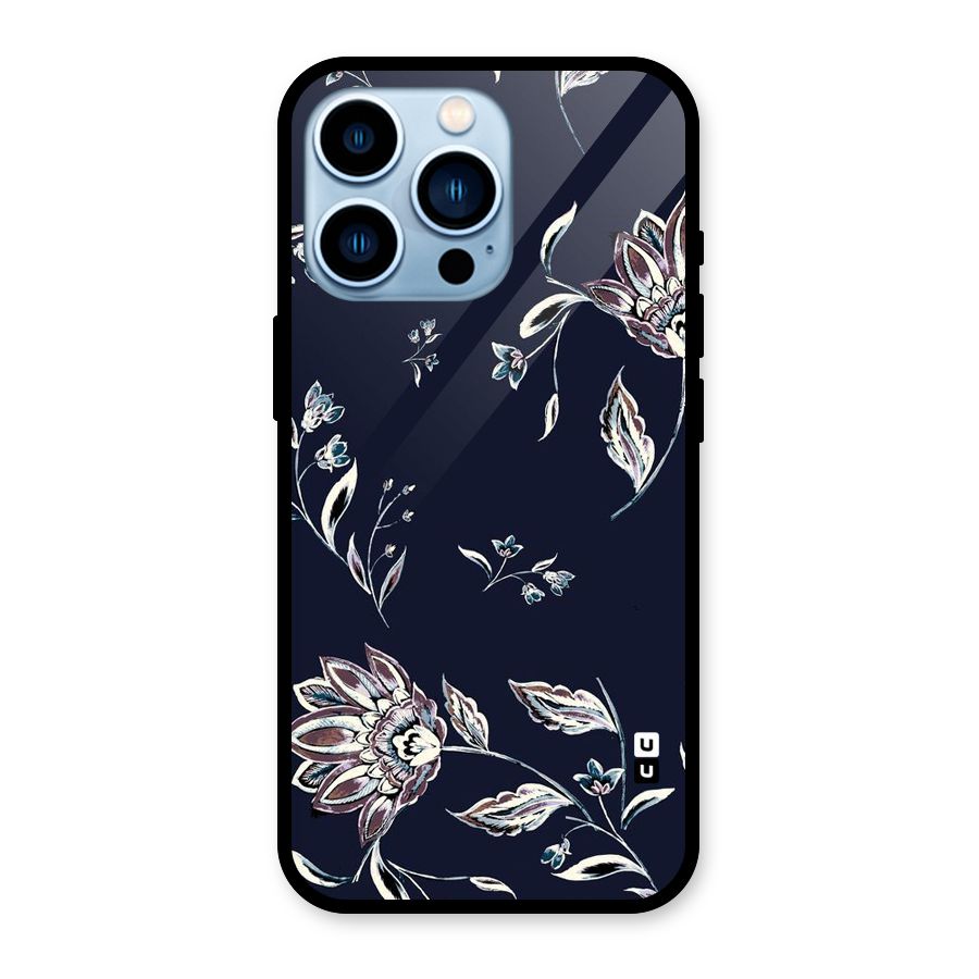 Dark Petals Glass Back Case for iPhone 13 Pro