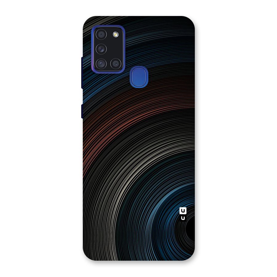 Dark Shade Swirls Back Case for Galaxy A21s