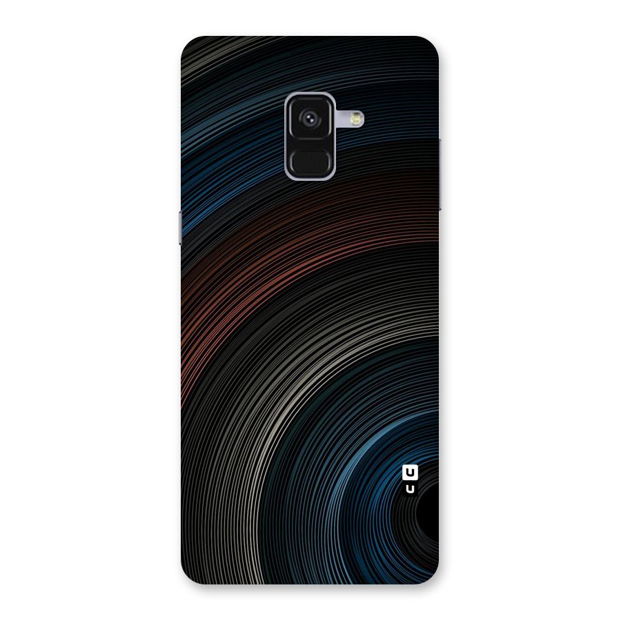 Dark Shade Swirls Back Case for Galaxy A8 Plus