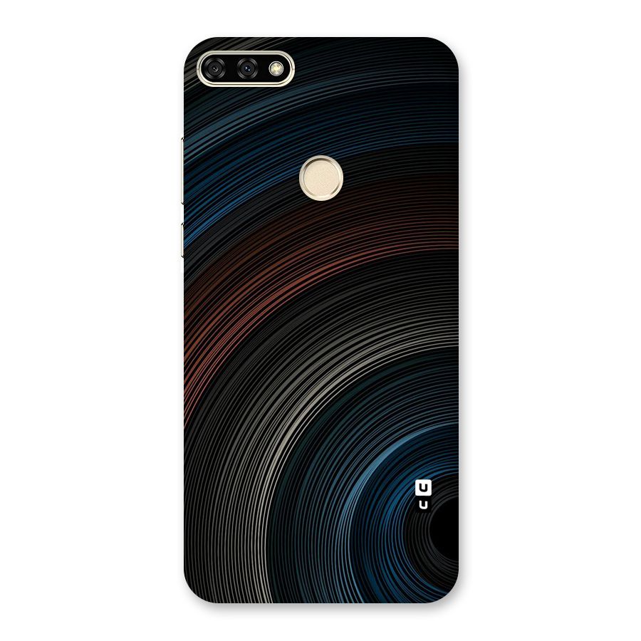 Dark Shade Swirls Back Case for Honor 7A