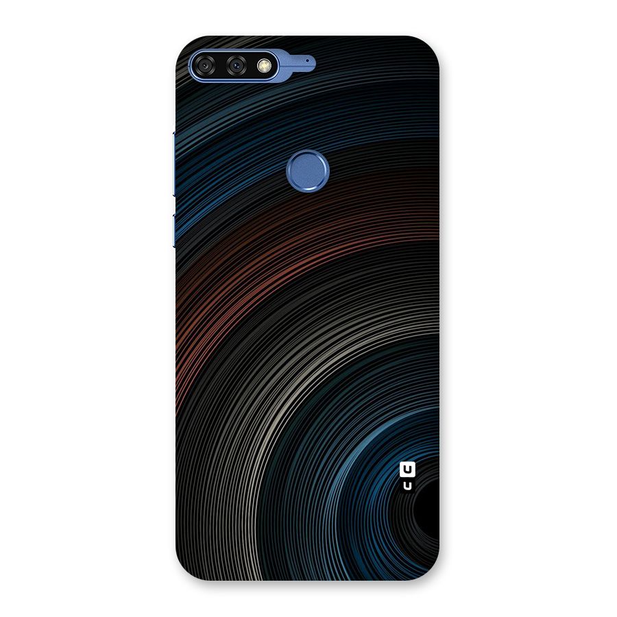 Dark Shade Swirls Back Case for Honor 7C