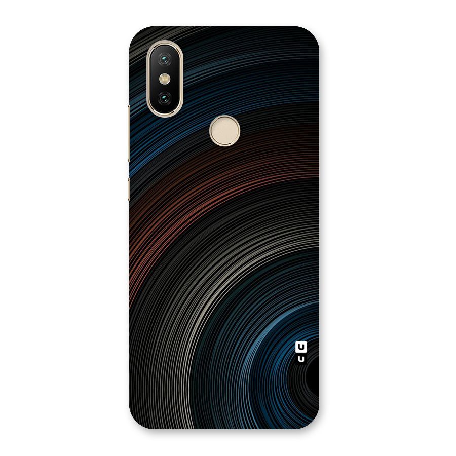 Dark Shade Swirls Back Case for Mi A2