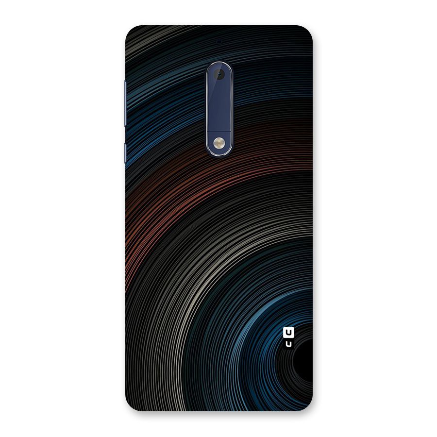 Dark Shade Swirls Back Case for Nokia 5