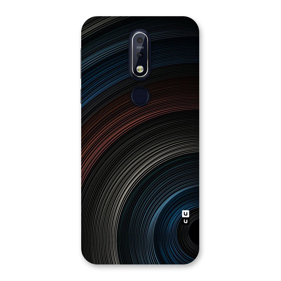 Dark Shade Swirls Back Case for Nokia 7.1