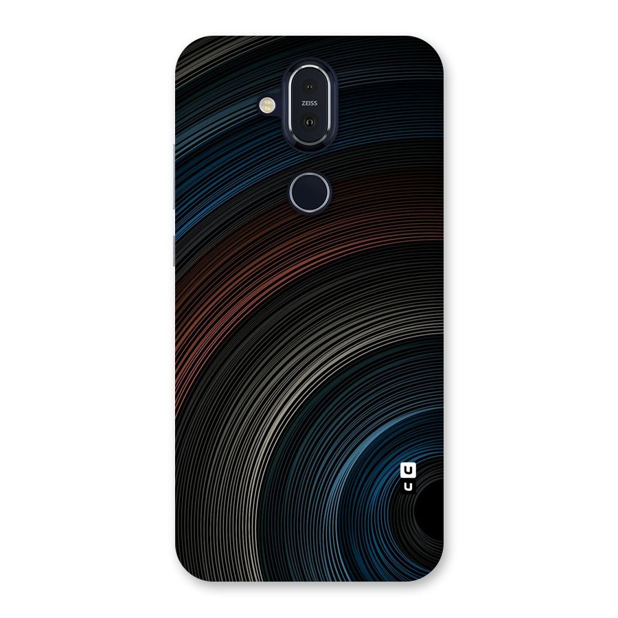 Dark Shade Swirls Back Case for Nokia 8.1