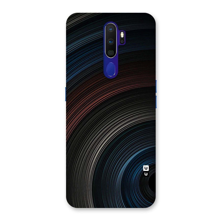 Dark Shade Swirls Back Case for Oppo A9 (2020)