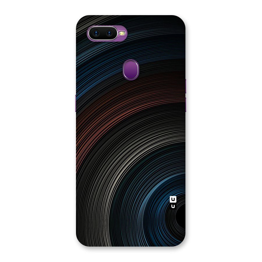 Dark Shade Swirls Back Case for Oppo F9