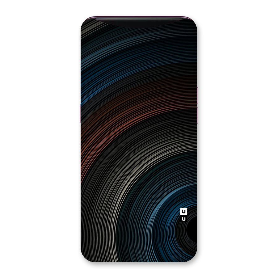 Dark Shade Swirls Back Case for Oppo Find X