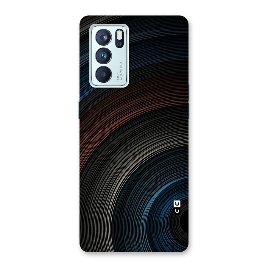 Dark Shade Swirls Back Case for Oppo Reno6 Pro 5G