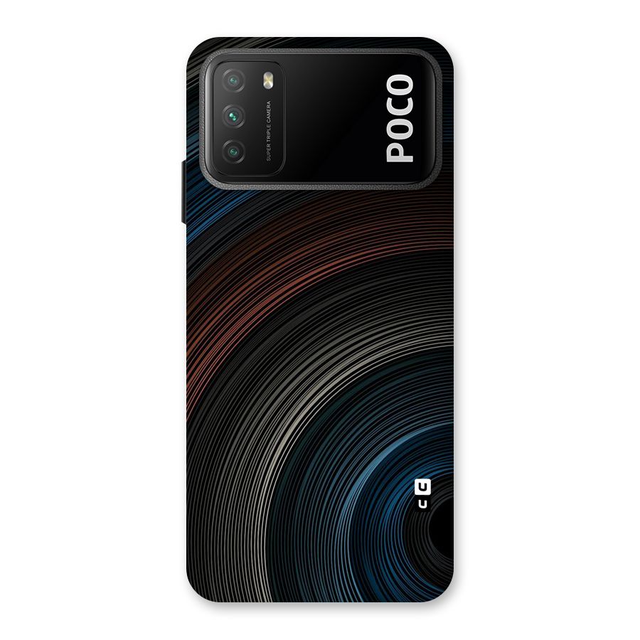 Dark Shade Swirls Back Case for Poco M3