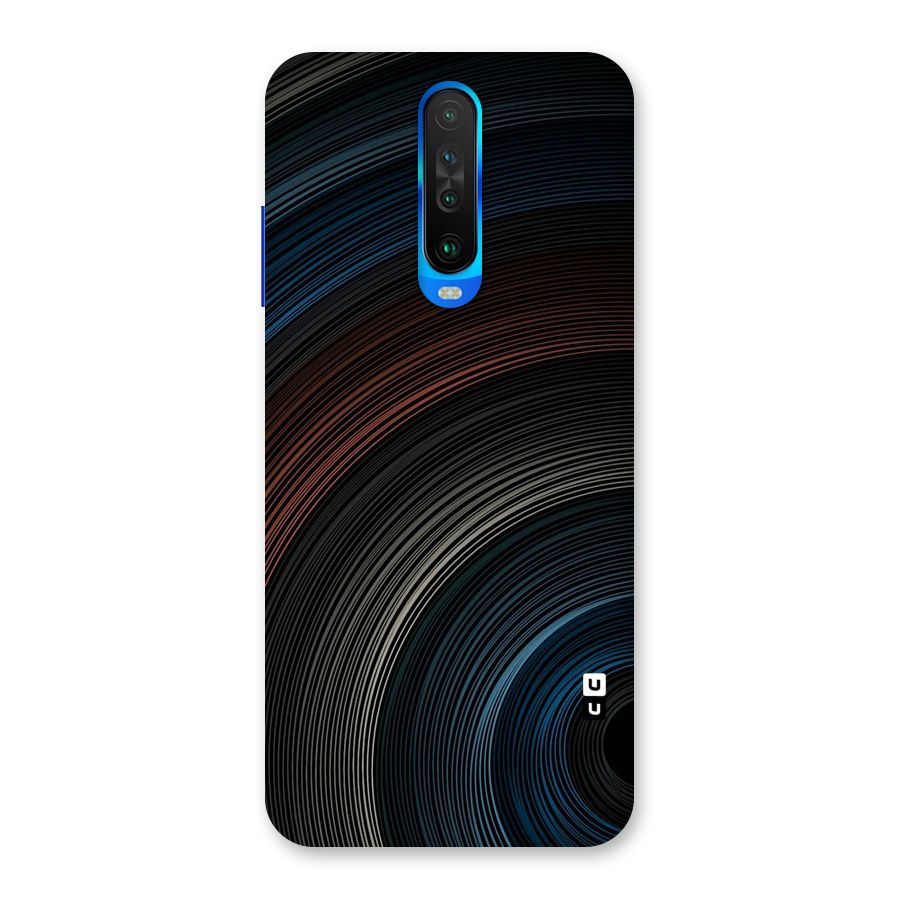 Dark Shade Swirls Back Case for Poco X2