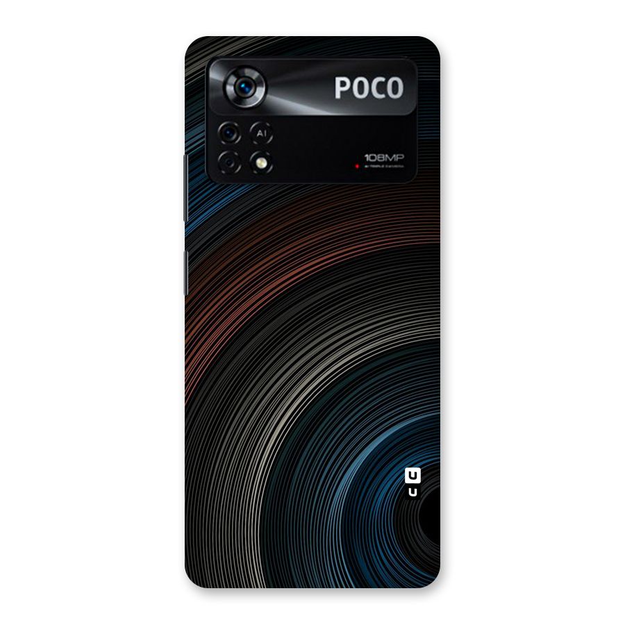 Dark Shade Swirls Back Case for Poco X4 Pro 5G