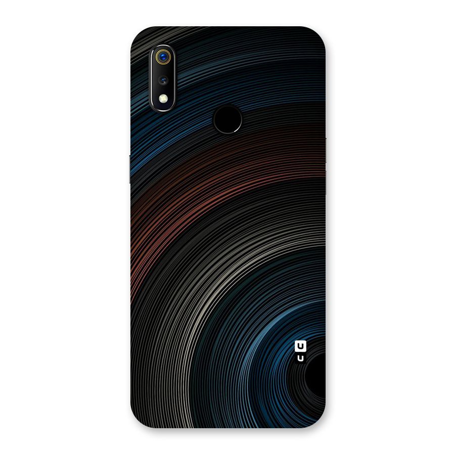 Dark Shade Swirls Back Case for Realme 3