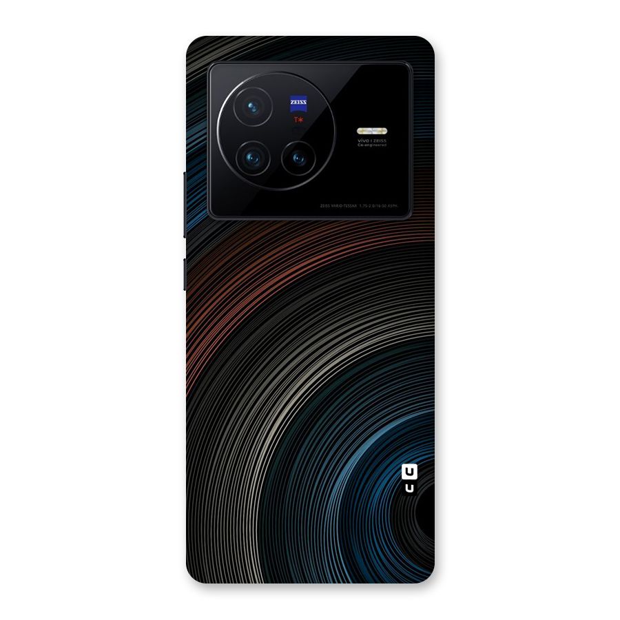 Dark Shade Swirls Back Case for Vivo X80