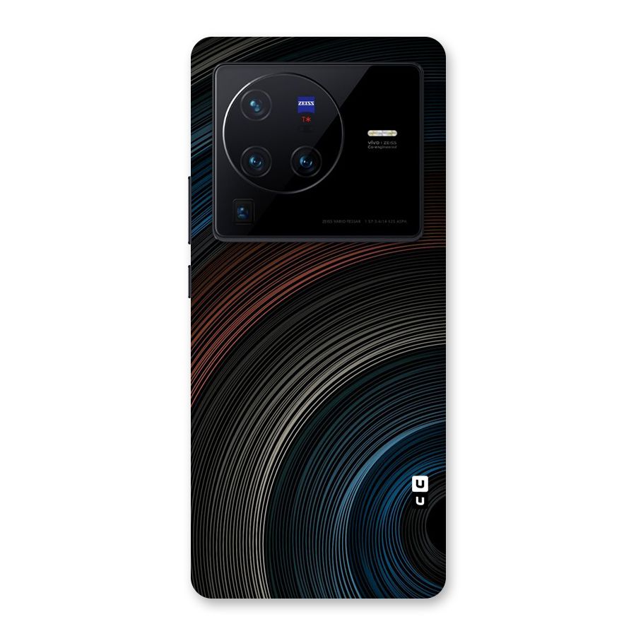 Dark Shade Swirls Back Case for Vivo X80 Pro
