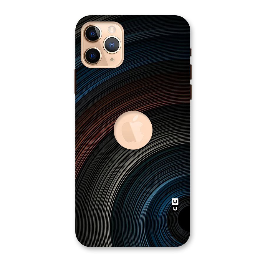 Dark Shade Swirls Back Case for iPhone 11 Pro Max Logo Cut