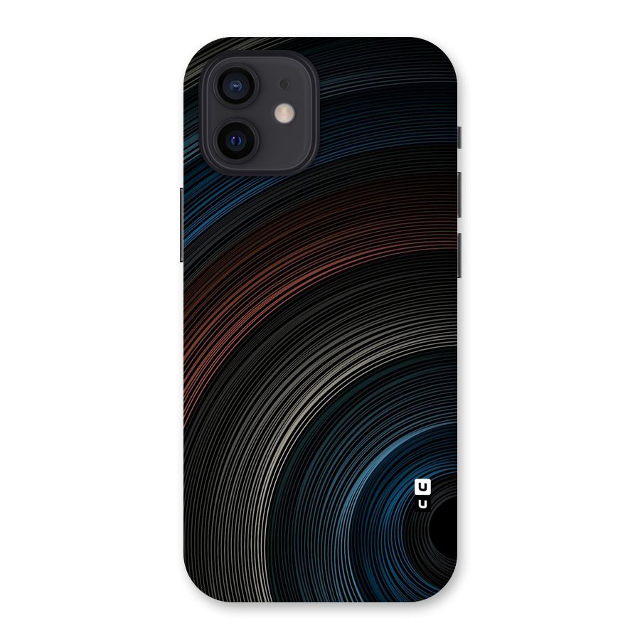 Dark Shade Swirls Back Case for iPhone 12