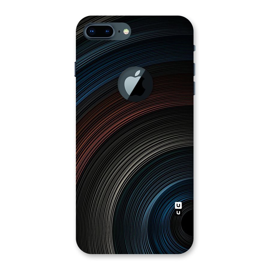 Dark Shade Swirls Back Case for iPhone 7 Plus Logo Cut