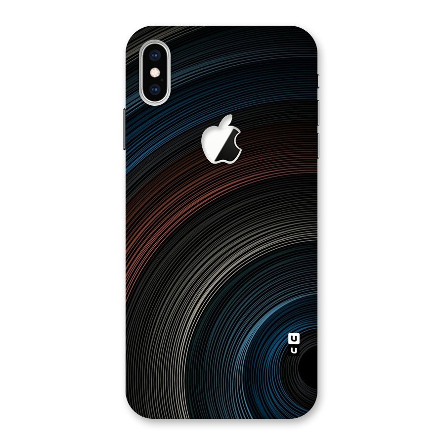 Dark Shade Swirls Back Case for iPhone XS Max Apple Cut