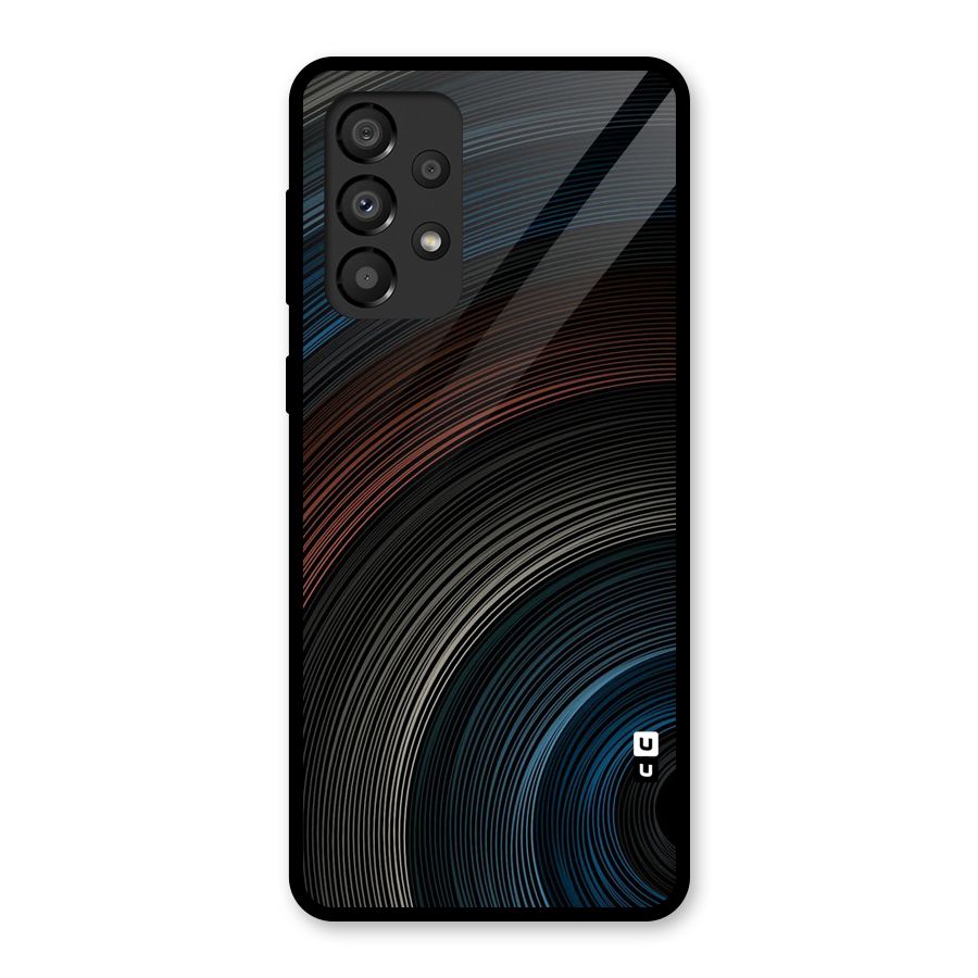 Dark Shade Swirls Glass Back Case for Galaxy A33 5G