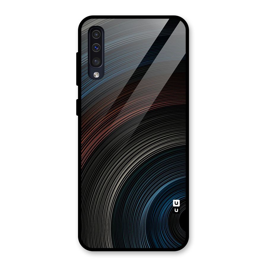 Dark Shade Swirls Glass Back Case for Galaxy A50