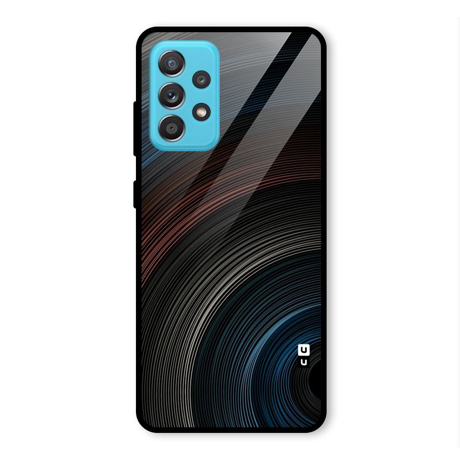 Dark Shade Swirls Glass Back Case for Galaxy A52s 5G