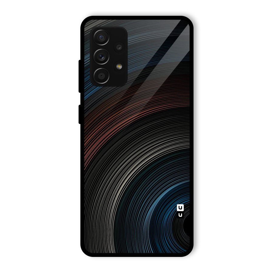 Dark Shade Swirls Glass Back Case for Galaxy A53 5G