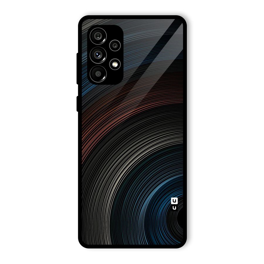 Dark Shade Swirls Glass Back Case for Galaxy A73 5G