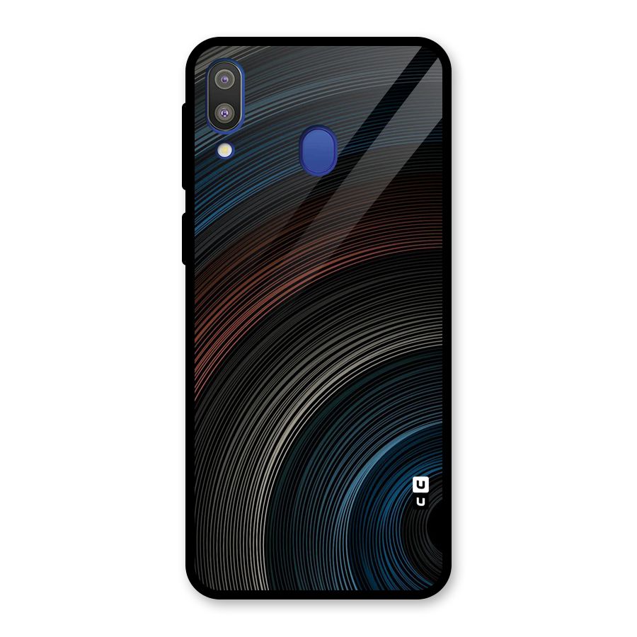 Dark Shade Swirls Glass Back Case for Galaxy M20