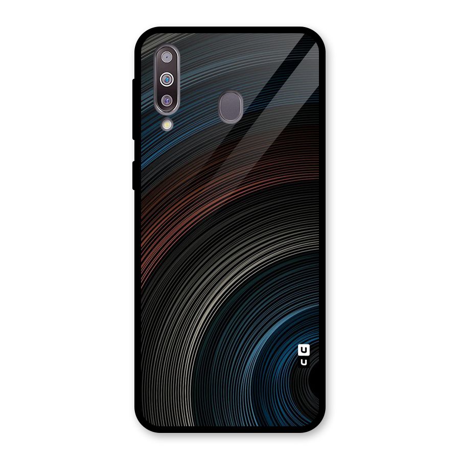 Dark Shade Swirls Glass Back Case for Galaxy M30