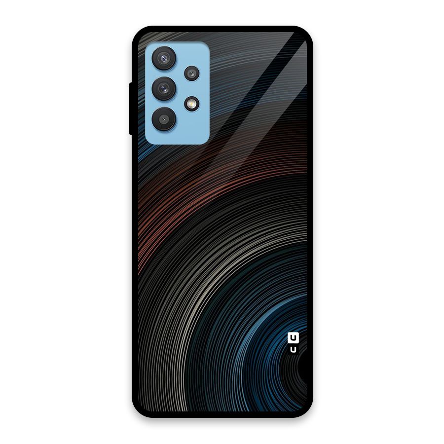 Dark Shade Swirls Glass Back Case for Galaxy M32 5G