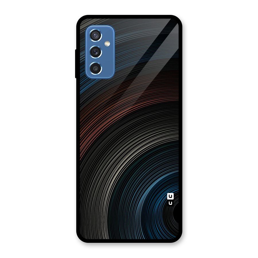 Dark Shade Swirls Glass Back Case for Galaxy M52 5G