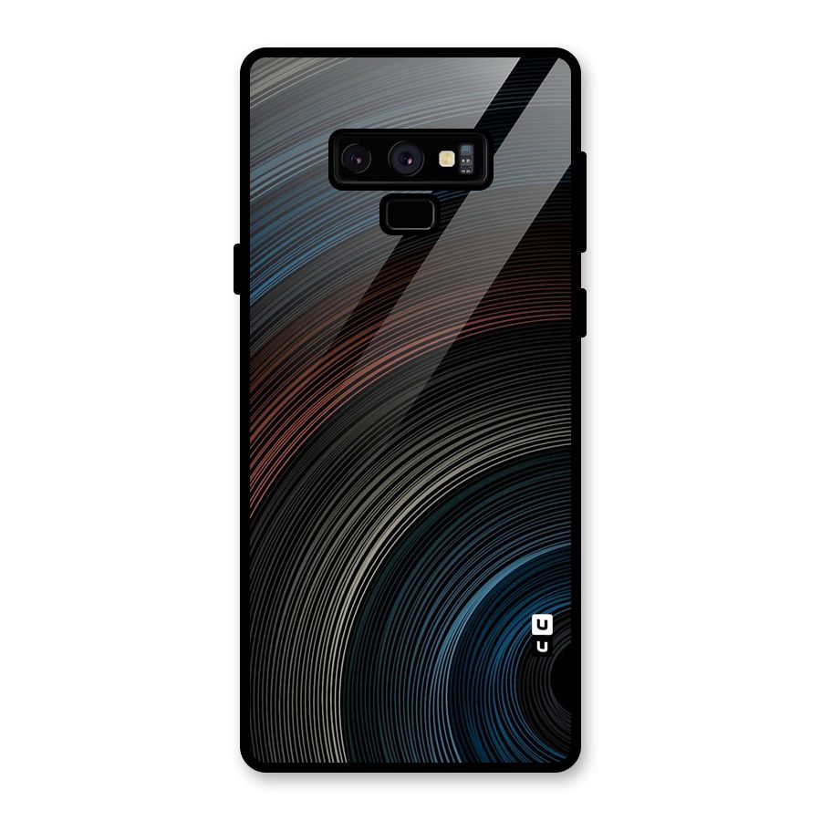 Dark Shade Swirls Glass Back Case for Galaxy Note 9